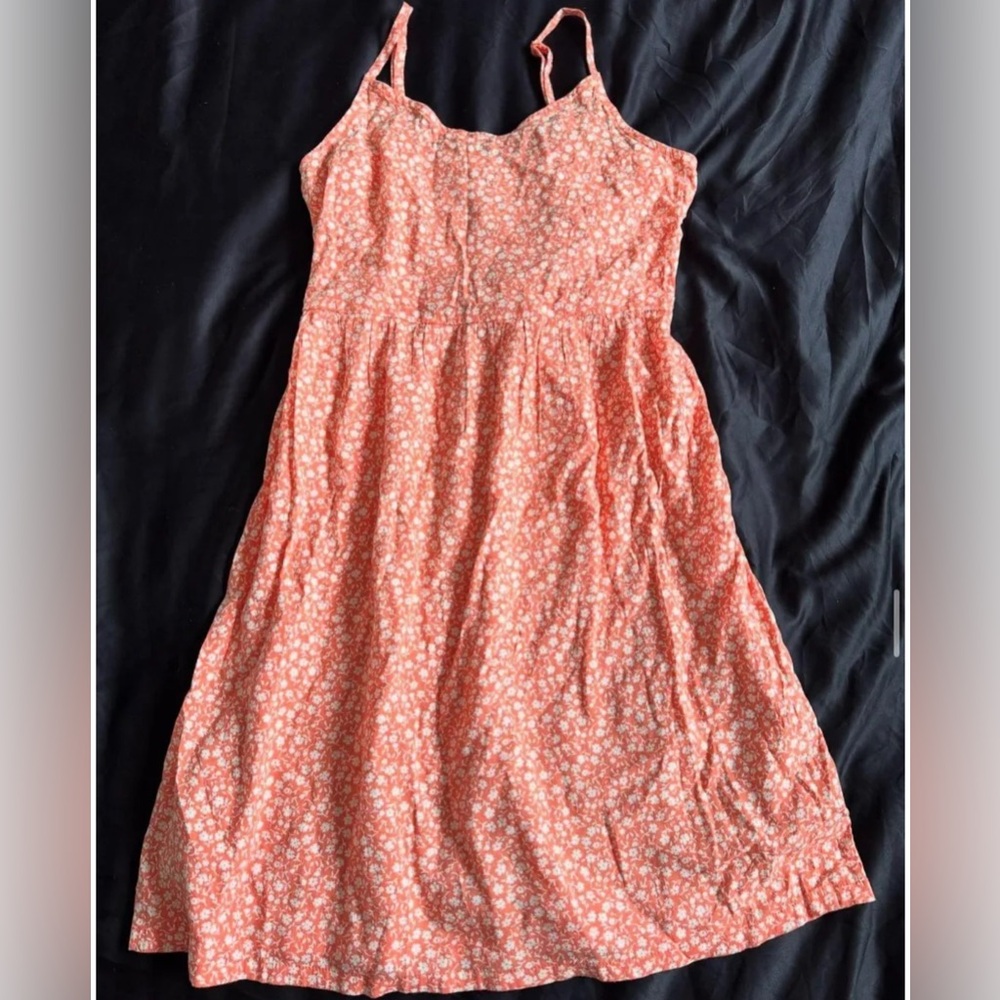 Old Navy Coral Floral Mini Dress